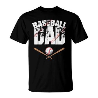 Baseball Dad - Baseball Lover For Father T-Shirt - Seseable