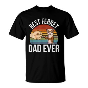 Best Ferret Dad Ever - Pet Ferret Lover T-Shirt - Seseable