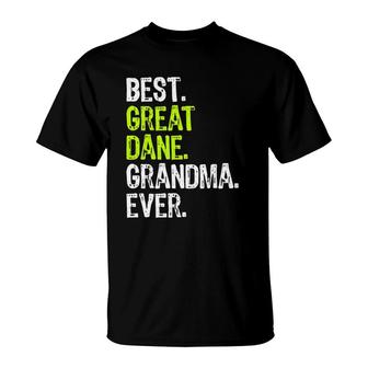 Best Great Dane Grandma Ever Dog Lover T-Shirt