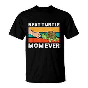 Best Turtle Mom Ever Sea Turtle Mama Pet Turtle T-Shirt - Seseable