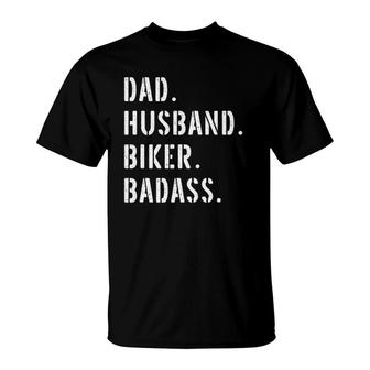 Biker Motorcycle Dad Gifts From Daughter Son Wife T-Shirt - Seseable