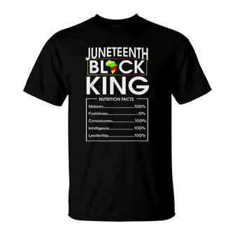 Black King Nutrition Facts Juneteenth Black History Month T-shirt - Thegiftio UK