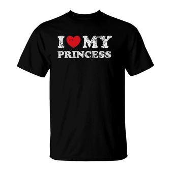Boyfriend Girlfriend I Love My Princess T-shirt - Thegiftio UK