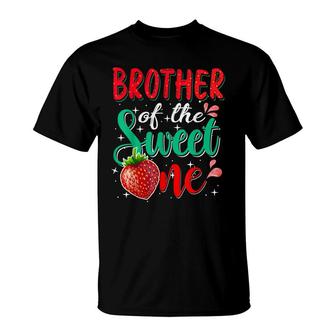 Brother Of The Sweet One B-Day Party Theme Matching Family T-Shirt - Seseable