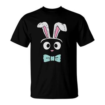 Bunny Rabbit Face Cute Easter Costume Boys Girls Gift T-Shirt | Mazezy