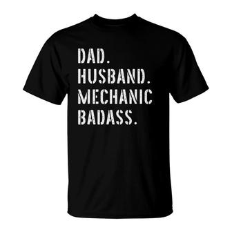Car Mechanic Dad Gifts From Daughter Son Wife T-Shirt - Seseable