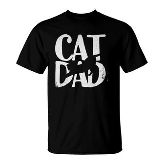Cat Dad Christmas Gift Best Cat Dad Ever Christmas T-Shirt - Seseable