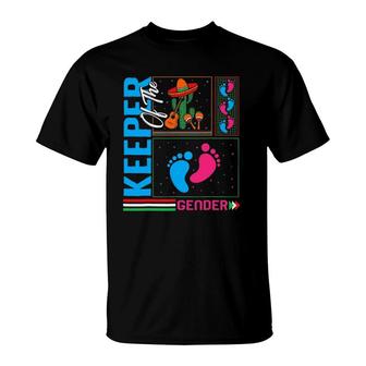 Cinco De Mayo Keeper Of The Gender Baby Shower Party Fiesta T-Shirt - Seseable