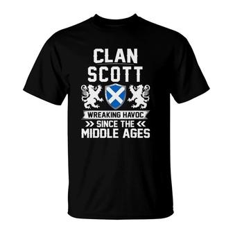 Clan Scott Scottish Family Scotland Mothers Day Fathers T-Shirt - Seseable