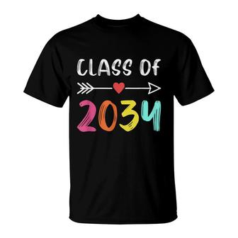 Class Of 2034 Kindergarten Graduating Class Of 2034 T-Shirt - Seseable