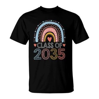 Class Of 2035 Kindergarten Pre K Grow With Me Graduation T-Shirt - Seseable