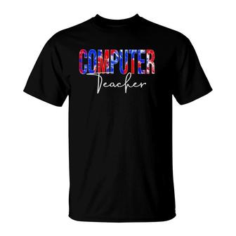 Computer Teacher Tie Dye School Women Appreciation T-Shirt | Mazezy