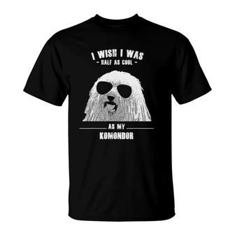 Cool Design Gift For Komondor Owners With Sunglasses T-Shirt | Mazezy
