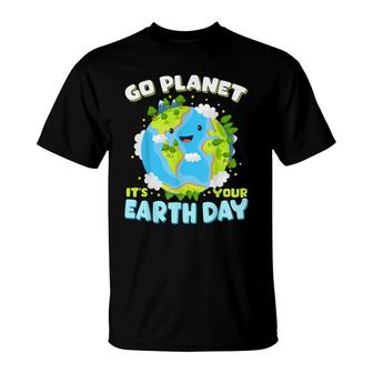 Cute Earth Day 2022 Go Planet Earth Day Everyday T-Shirt - Seseable