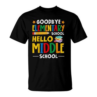 Cute Goodbye Elementary School Graduation Fifth Graders T-Shirt - Seseable