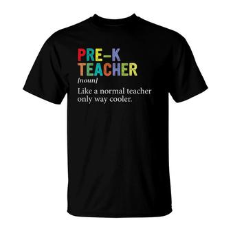 Cute Pre K Teacher Funny Back To School Teacher Student T-Shirt - Seseable