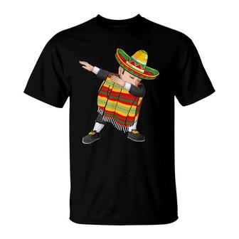 Dabbing Cinco De Mayo Men Women Kids Mexican Fiesta T-Shirt - Seseable