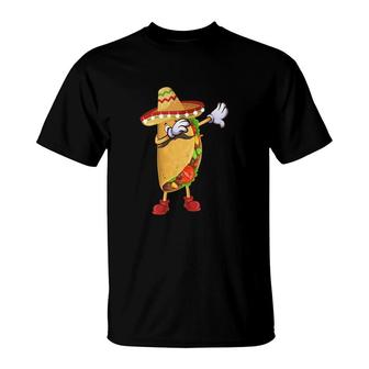 Dabbing Mexican Cinco De Mayo Tacos Great Food T-Shirt - Seseable