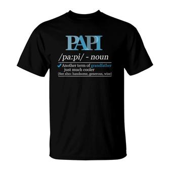 Definition Papi Funny Grandpa Dad Fathers Day T-Shirt - Seseable