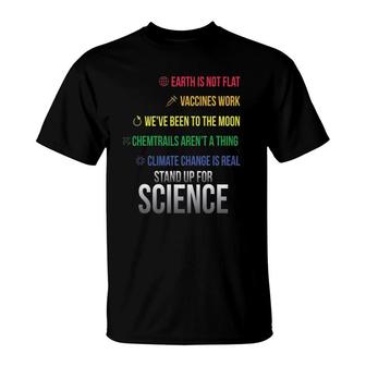 Earth Is Not Flat Science Earth Day Educational T-Shirt | Mazezy DE