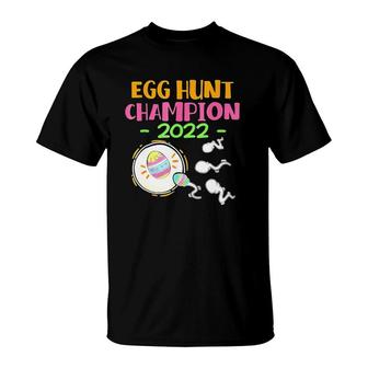 Egg Hunt Champion 2022 Easter Pregnancy Announcement T-Shirt | Mazezy
