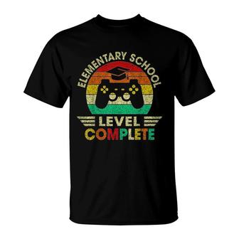 Elementary School Graduation Level Complete Video Games Boys T-Shirt - Seseable