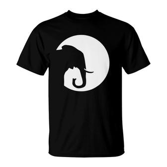 Elephant Moon Elephant Silhouette Lover T-shirt - Thegiftio UK