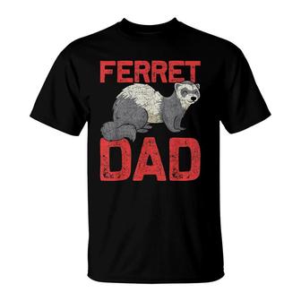 Fathers Day Pet Dad Ferret T-Shirt - Seseable