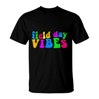 Field Day Vibes School Game Day Field Day Kids Teacher 2022 T-Shirt - Seseable
