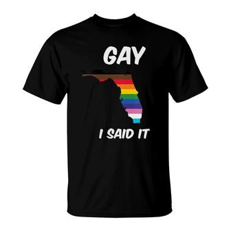 Florida Lgbtq SupportSay Gay Pride DonT Say Gay T-Shirt - Seseable
