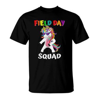 Flossing Unicorn Field Day Squad Last Day Of School T-shirt - Thegiftio UK