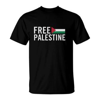 Free Palestine Palestinian Flag Protest Humanity T-Shirt - Seseable