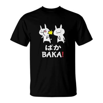 Funny Anime Japanese Baka Rabbit Slap T-Shirt - Monsterry