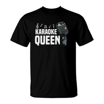 Funny Karaoke Designs For Women Girls Singing Music Lovers T-Shirt | Mazezy