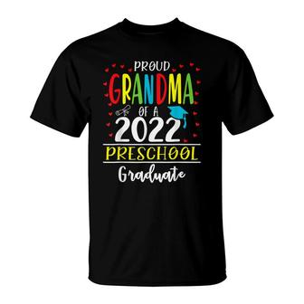 Funny Proud Grandma Of A Class Of 2022 Preschool Graduate T-Shirt | Mazezy