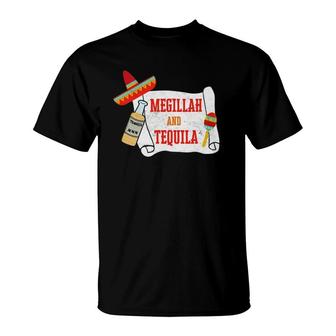Funny Purim Drinking Costume Megillah & Tequila Queen Esther T-Shirt | Mazezy