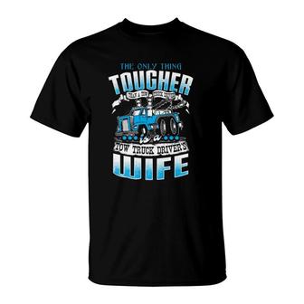 Funny Tow Truck Driver Operator Wife Back Print T-Shirt | Mazezy