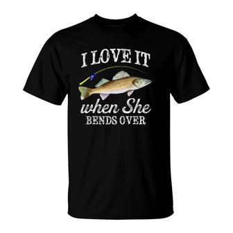 Funny Walleye Fishing Freshwater Fish Angler Graphic T-Shirt | Mazezy