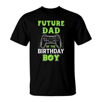 Future Dad Of The Birthday Boy Birthday Boy Matching Video Gamer T-Shirt | Seseable UK