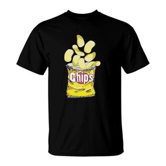 Game Day Potato Chips Cuisine T-Shirt | Mazezy