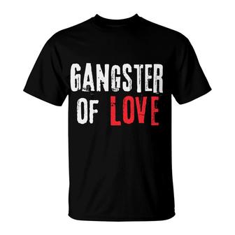Gangster Of Love Valentines Day Festive Gift T-Shirt - Monsterry UK