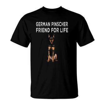 German Pinscher Friend For Life Dog Friendship T-Shirt - Seseable