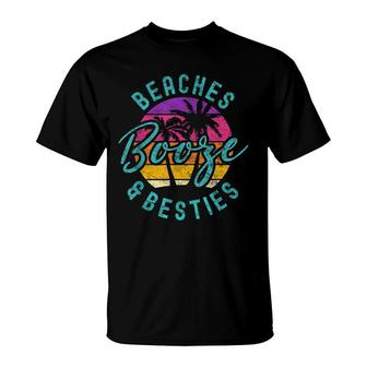 Girls Trip Girls Weekend Friends Beaches Booze & Besties T-shirt - Thegiftio UK