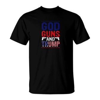 Gods Guns Trump T-Shirt - Monsterry