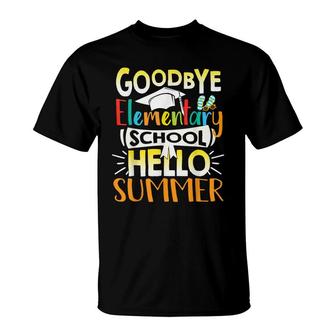 Goodbye Elementary School Hello Summer Teacher Student T-shirt - Thegiftio UK