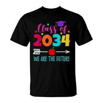 Graduation 2034 Preschool Grow With Me Class Of 2034 T-Shirt - Seseable