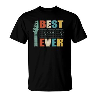 Guitarist Father Best Dad Ever D A D Chord Dad Gift T-Shirt - Seseable