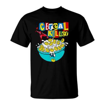 Halloween Funny Morning Breakfast Cereal Killer Horror T-Shirt | Mazezy