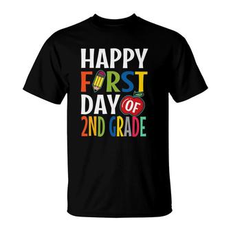Happy First Day 2Nd Grade School Teacher Student T-Shirt - Seseable