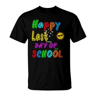 Happy Last Day Of School Beautiful Colorful Sunlight 2022 T-Shirt - Seseable